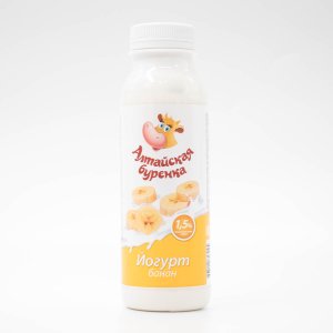 Йогурт Алтайская Буренка Банан 1.5% пл/б 300г