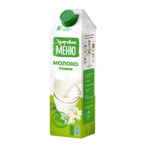 Напиток Здоровое меню Молоко соевое из растительного сырья 1% т/п/крыш 1л