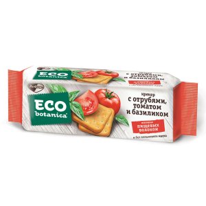 Крекер Эко-ботаника с отрубями томатом/базиликом пл/уп 175г