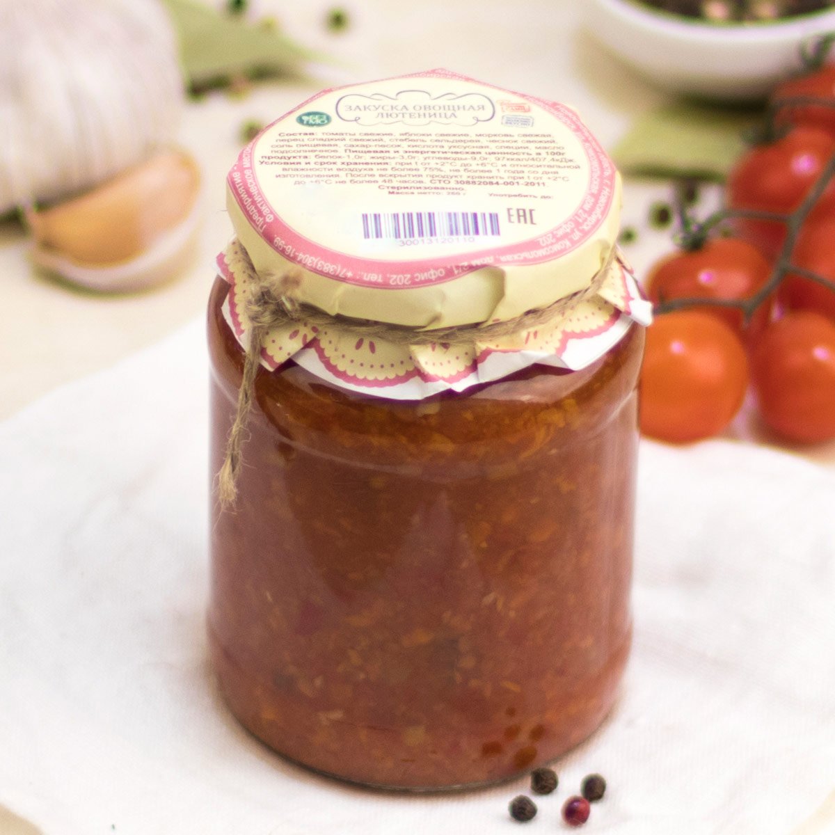 Закуска овощная Лютеница ст/б 260г Закуска овощная Лютеница ст/б 260г