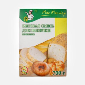 Смесь Мак Мастер д/выпечки рисовая без глютена к/к 700г