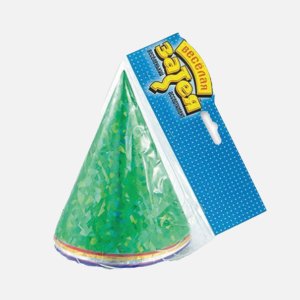 *Колпак Веселая затея голографический 6шт