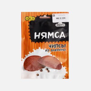 Чипсы из оленины Улюктэ Нямса Классические 20г