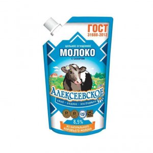 Молоко сгущенное Алексеевское с сахаром ГОСТ 8.5% 270г