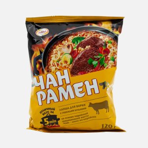 Лапша Доширак Чан Рамен для варки с говяжьим бульоном пл/уп 120г