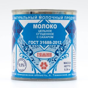 Молоко сгущенное с сахаром Тяжин ГОСТ 8.5% ж/б 360г