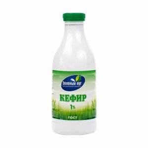 Кефир Зеленый луг 1% пл/бут 750г 