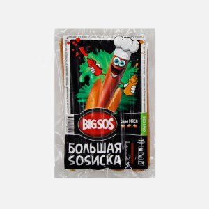 Сосиски СПК Большая SOSиска лоток 340г