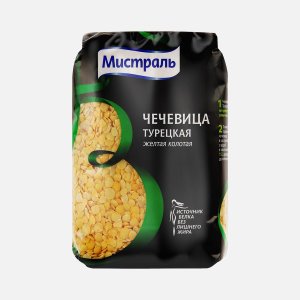 Чечевица Мистраль желтая пл/уп 450г
