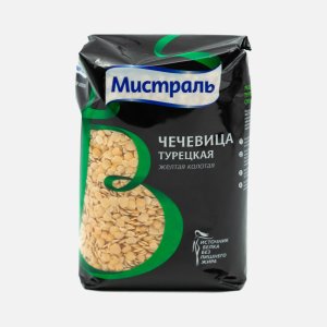 Чечевица Мистраль желтая пл/уп 450г