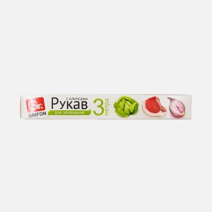Рукав для запекания  Грифон Универс с клипсами к/к 3м арт101-201
