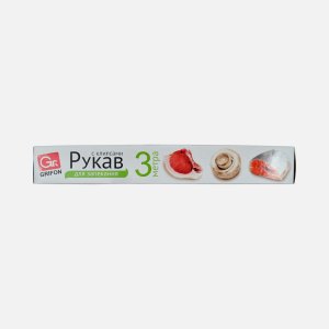 Рукав для запекания Грифон Универс с клипсами к/к 3м арт101-201