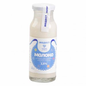 Молоко Модест стерилизованное 3.5% ст/б 200мл