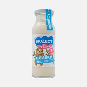 Сливки Модест стерилизованные 10% ст/б 200мл