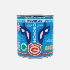 Молоко сгущ Глубокое цельное с сахаром 8.5% ж/б 380г