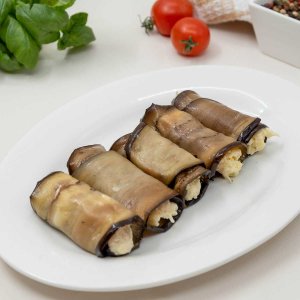 Рулетики из баклажанов с сыром и чесноком вес