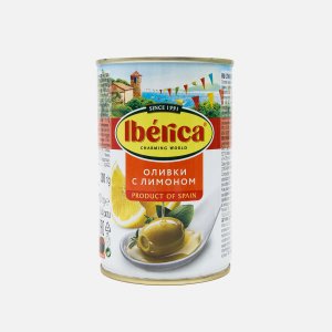 Оливки Иберика с лимоном ж/б 300гр