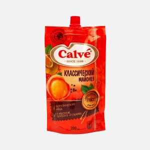 Майонез Кальве Классический 50% дой/пак 200г