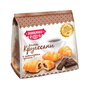 Круассан Яшкино Мини с шоколадным кремом пл/пак 180г