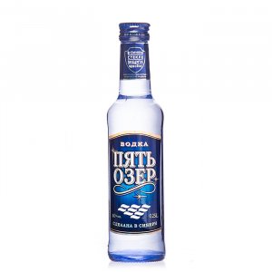 Водка Пять Озер 40% ст/б 0,25л 
