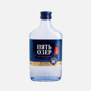 Водка Пять Озер 40% ст/б 0,25л 