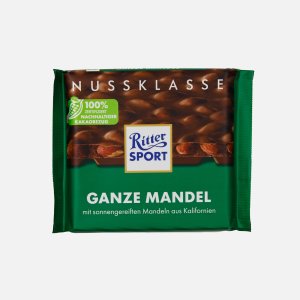 Шоколад Риттер Спорт молочный Цельный миндаль 100г