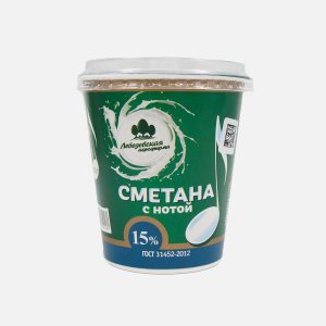 Сметана Лебедевская Агрофирма 15% пл/ст 320г