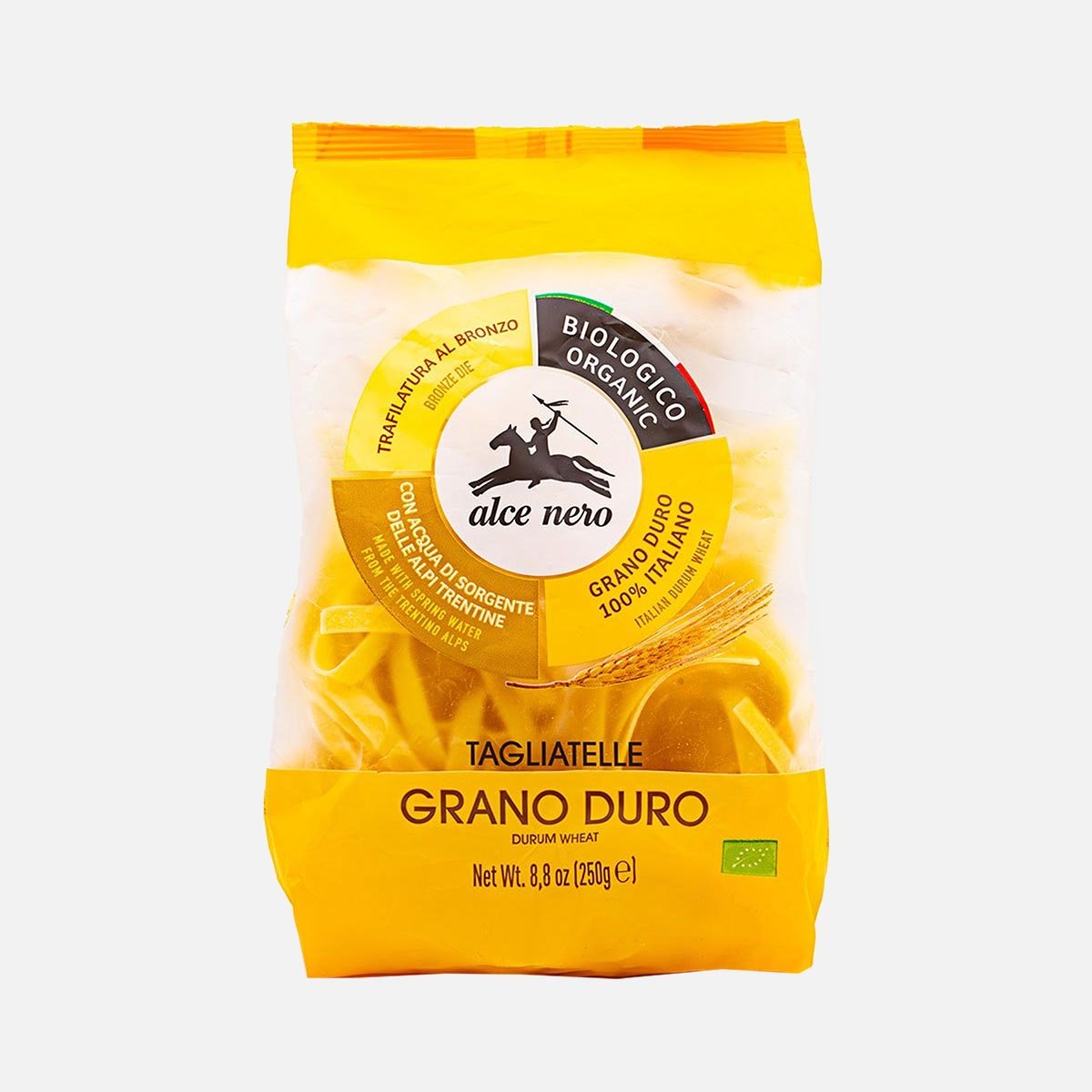 Мак.изд.Альче Неро Тальятелле из твердых сортов пшеницы пл/уп 250г Мак.изд.Альче Неро Тальятелле из твердых сортов пшеницы пл/уп 250г