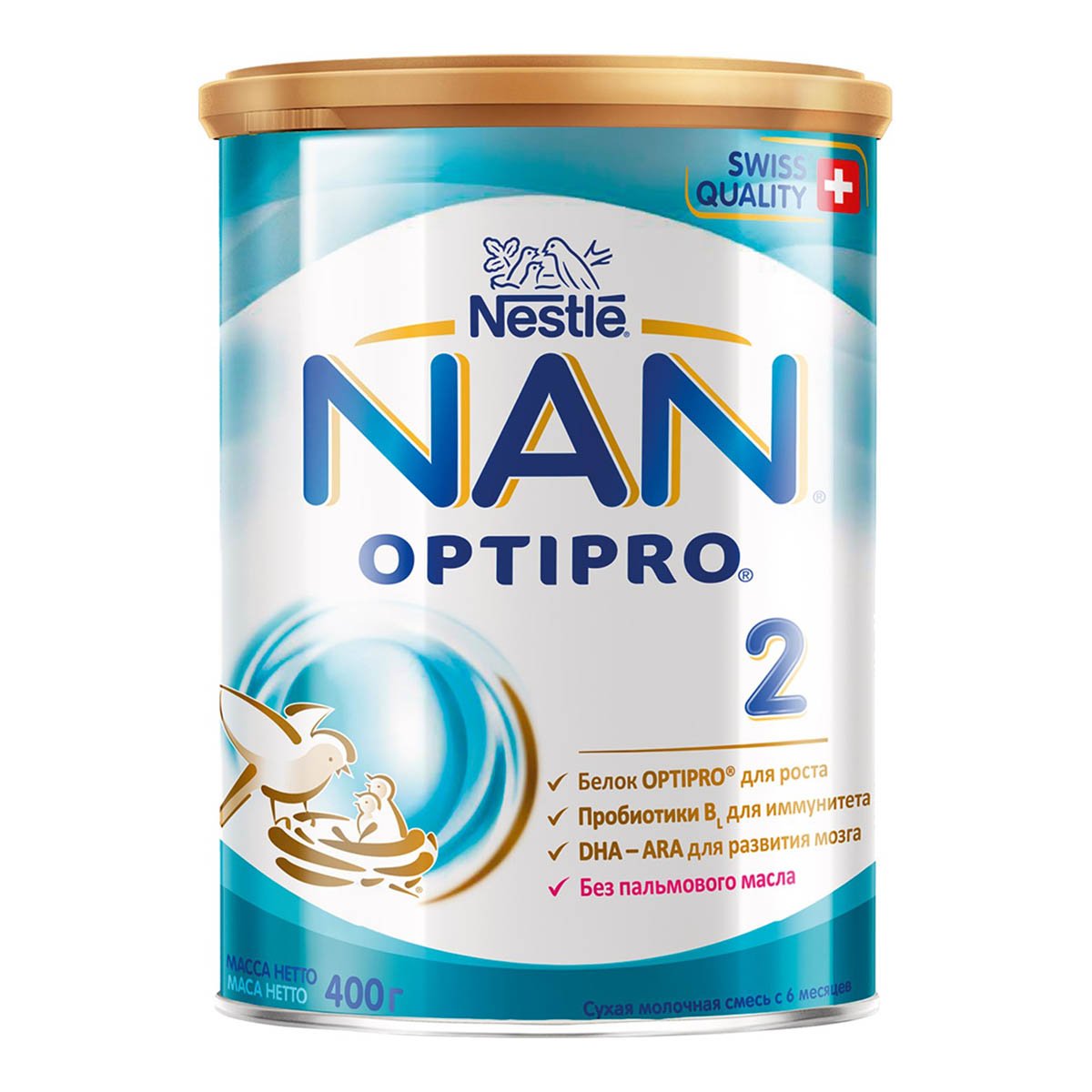 Молочная смесь Нестле НАН-2 с 6мес ж/б 400г Молочная смесь Нестле НАН-2 с 6мес ж/б 400г