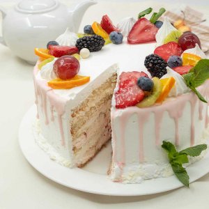 Торт заказной с фруктами вес