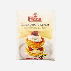 Крем Хаас заварной Ванильный пл/уп 100г