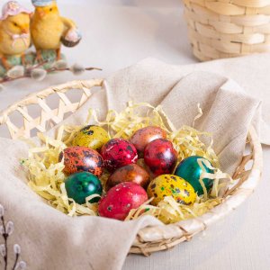 Яйцо перепелиное крашеное 10шт