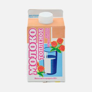 Молоко Ирмень топленое 2.5% т/п/крыш 450г