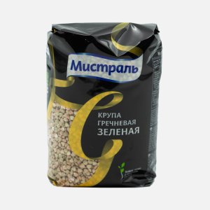 Крупа Мистраль Гречневая зеленая пл/уп 450г