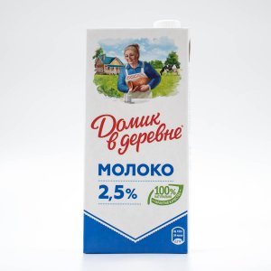 Молоко Домик в деревне 2.5% т/п 950г