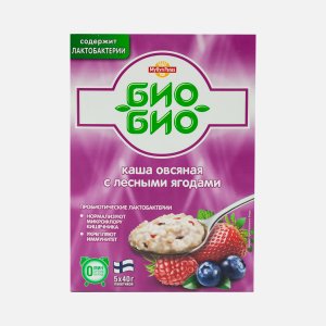 Каша Мюллюн Парас Био-Био овсяная Лесные ягоды с лактобактериями к/к 200г