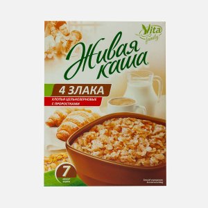 Хлопья Вита Живая каша 4 злака к/к 300г