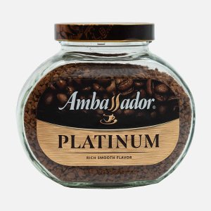 Кофе Амбассадор Платинум растворимый ст/б 95г