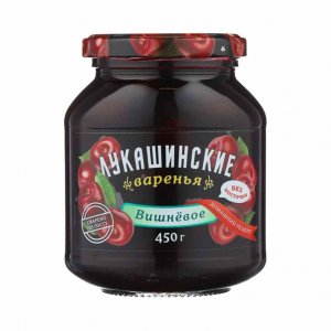 Варенье Лукашинские вишневое без косточки ст/б 450г