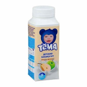 Биойогурт Тёма Груша/Яблоко детский с 8мес 2.8% т/б 210г