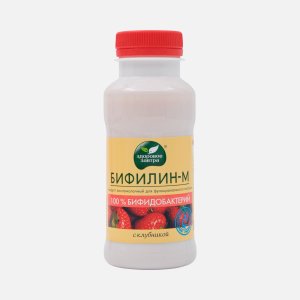 Биопродукт к/м Здоровое завтра Бифилин-М Клубника 3.2% пл/б 200г