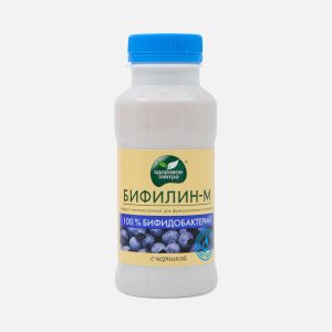 Биопродукт к/м Здоровое завтра Бифилин-М Черника 3.2% пл/б 200г