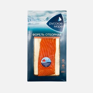 Форель Русское Море филе-кусок подкопченная в/у 200г