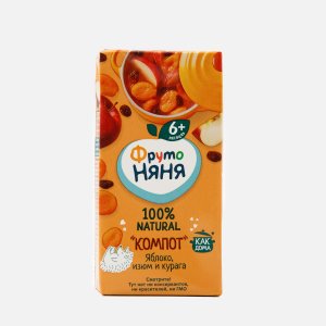 Напиток ФрутоНяня сокосодержащий компот из смеси фруктов т/п 0,2л