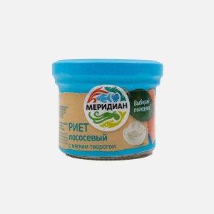 Паштет-риет Меридиан из лососевых с мягким творогом ст/б 100г