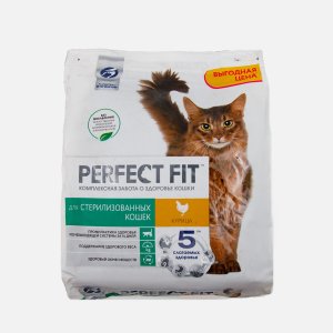 Корм Перфект Фит Курица д/стерилиз кошек пл/уп 1,2кг