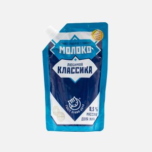 Молоко сгущ Любимая классика цельное с сахаром 8.5% дой/пак 270г