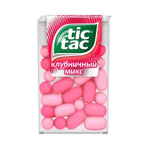 Драже Тик Так Клубничный микс пл/уп 16г