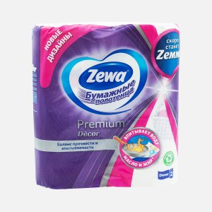 Полотенца Зева Премиум Декор бумажные 2сл 2рул
