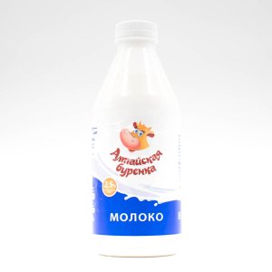 Молоко Алтайская Буренка пастеризованное 2.5% пл/бут 850г